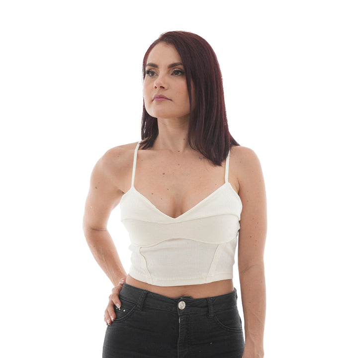 Blusa Corta - Escote en Copa