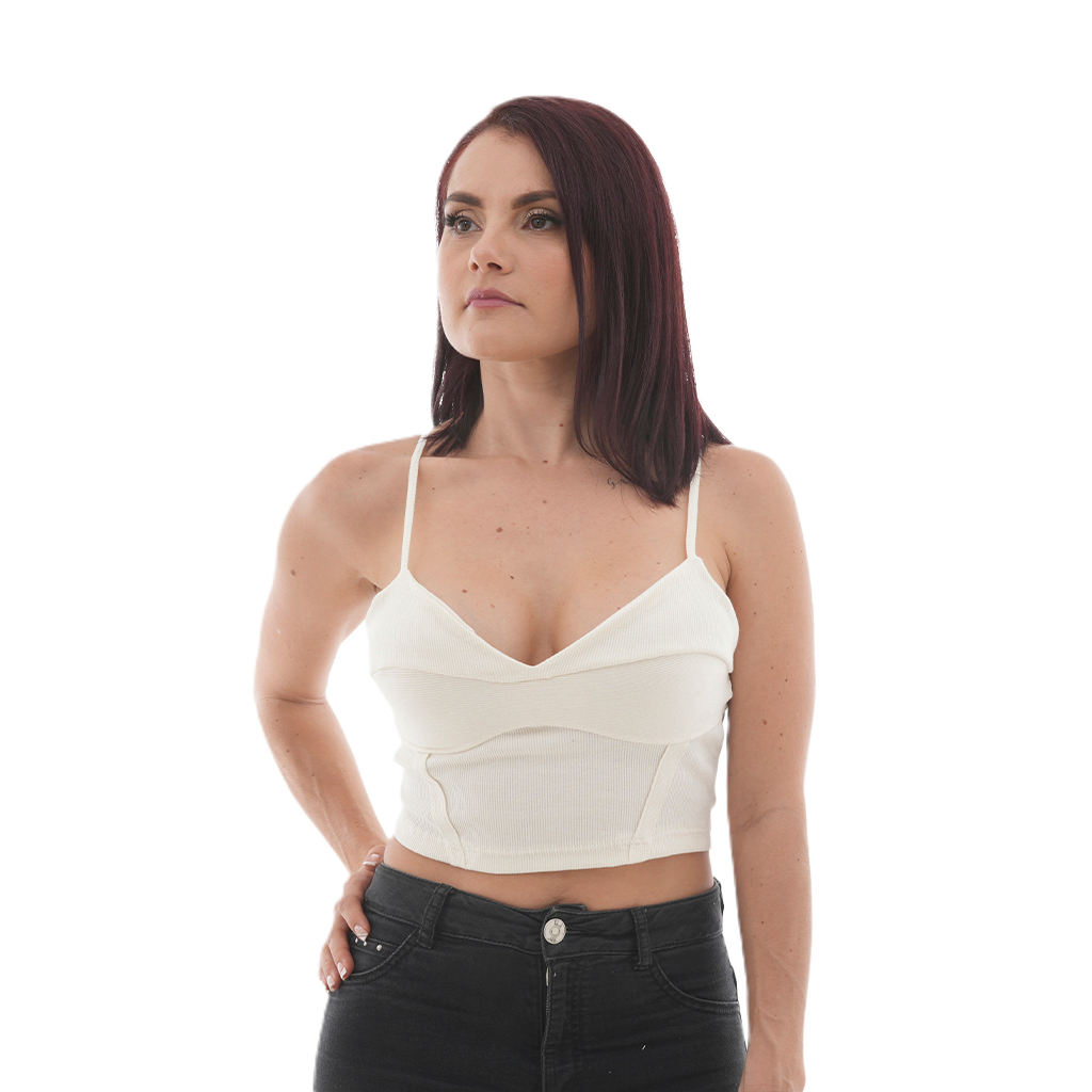 Blusa Corta - Escote en Copa