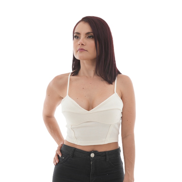 Blusa Corta - Escote en Copa