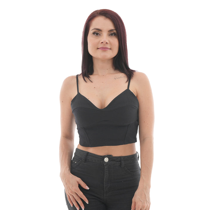 Blusa Corta - Escote en Copa