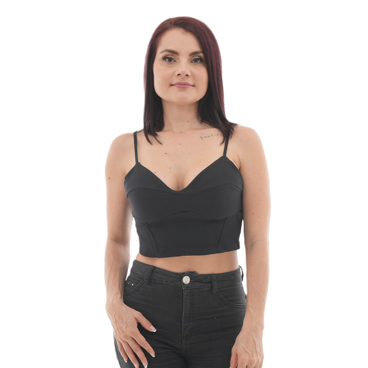 Blusa Corta - Escote en Copa