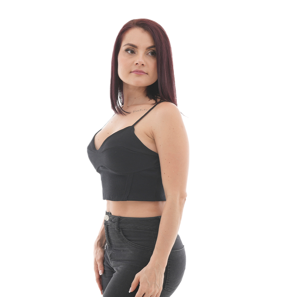 Blusa Corta - Escote en Copa