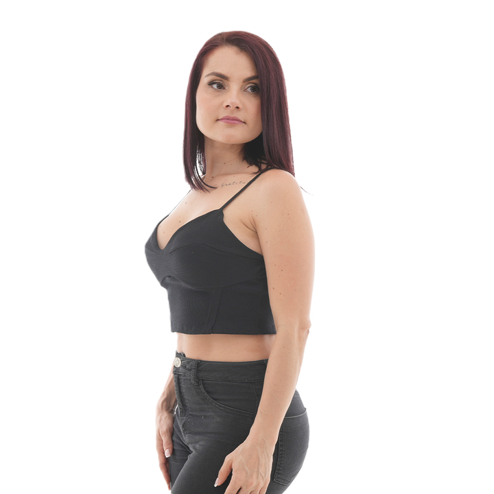 Blusa Corta - Escote en Copa