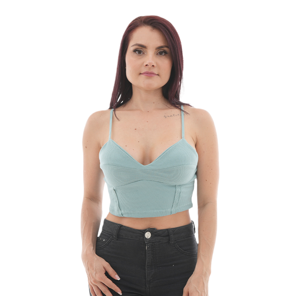 Blusa Corta - Escote en Copa