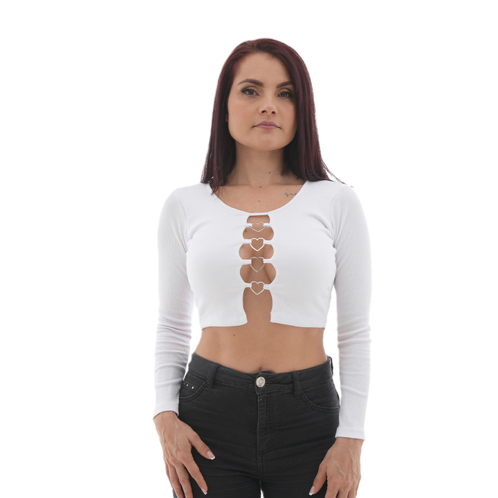 Buzo Corto - Argollas Corazón