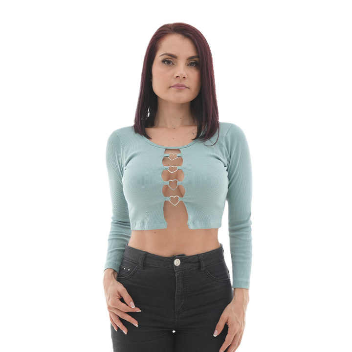 Buzo Corto - Argollas Corazón