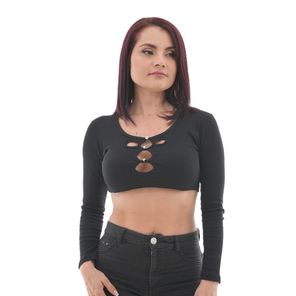 Buzo Corto - Círculos Botón