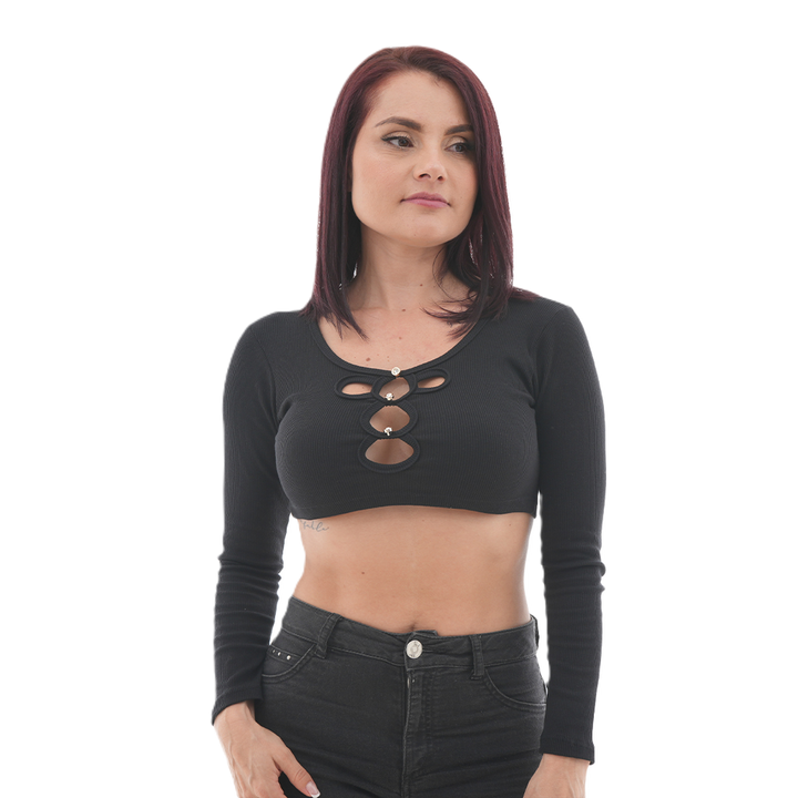 Buzo Corto - Círculos Botón