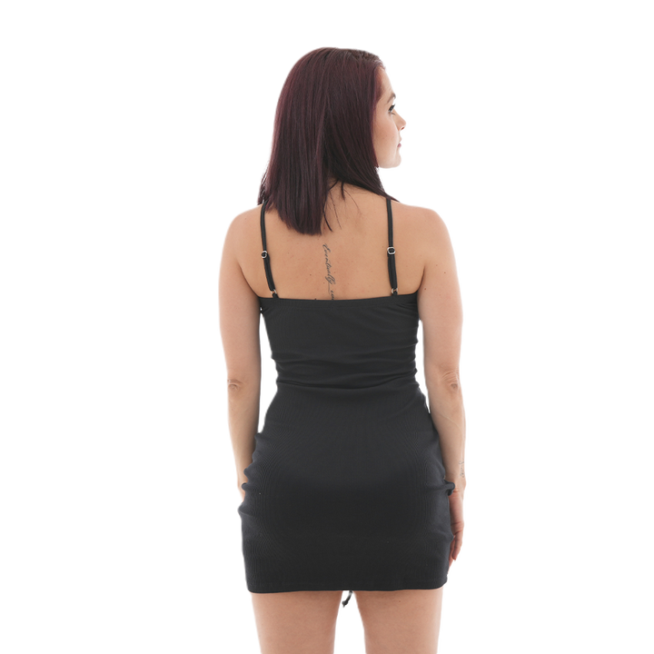 Vestido Corto - Strapless Argolla