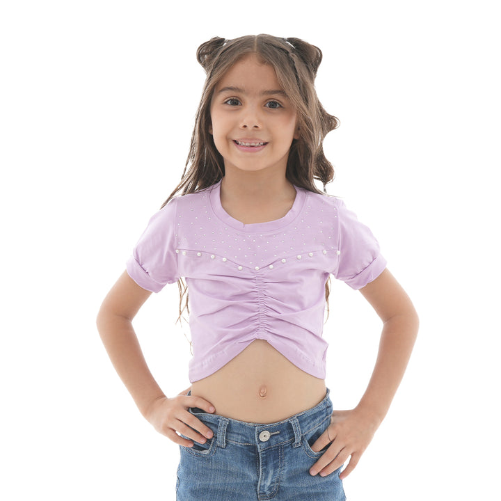 Blusa Decorada - Perlas Recogido