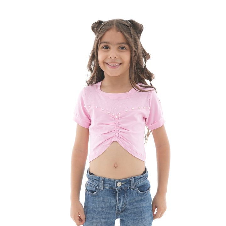 Blusa Decorada - Perlas Recogido