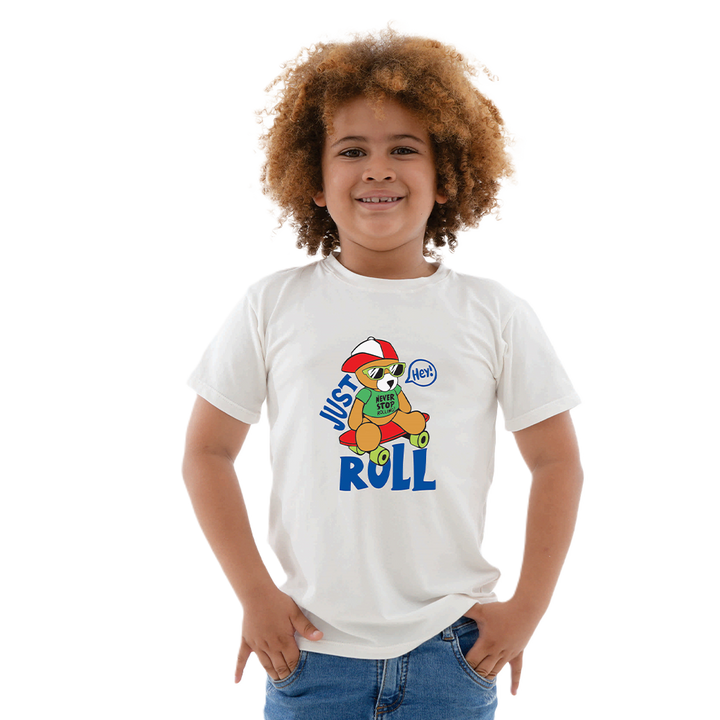 Camiseta Estampada - Just Roll