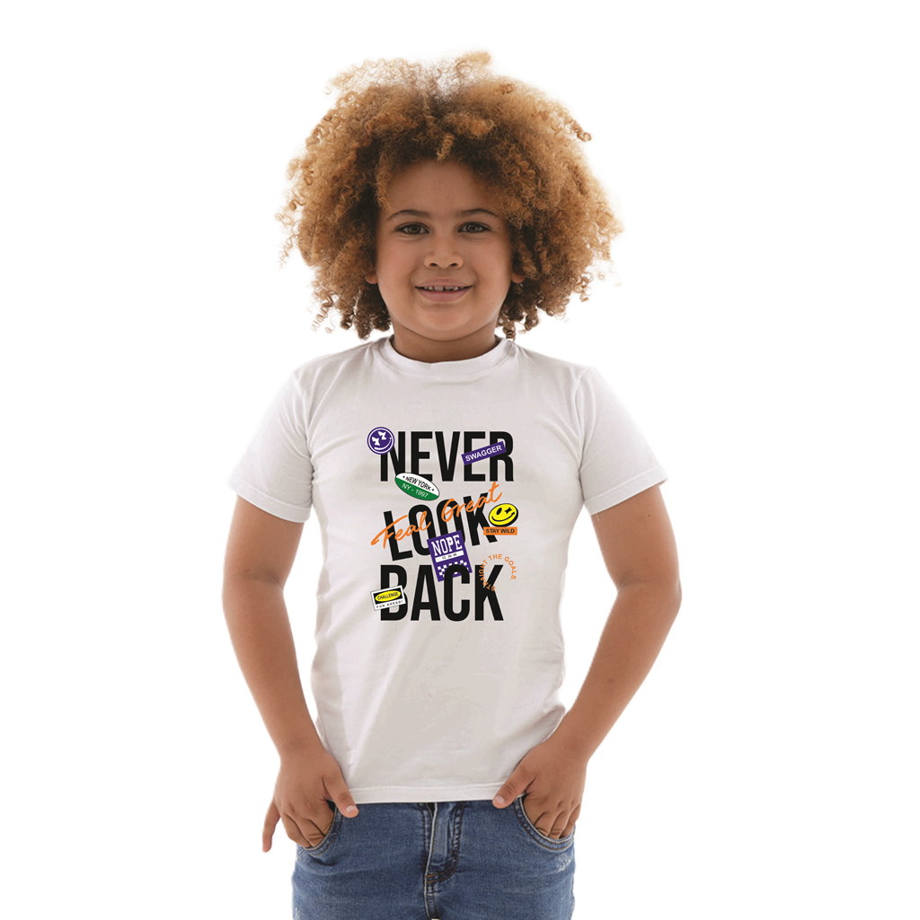 Camiseta Estampada - Never Look Back