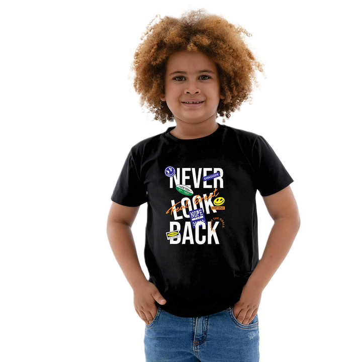 Camiseta Estampada - Never Look Back