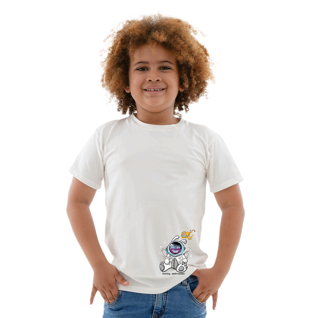 Camiseta Estampada - Bunny Astronaut
