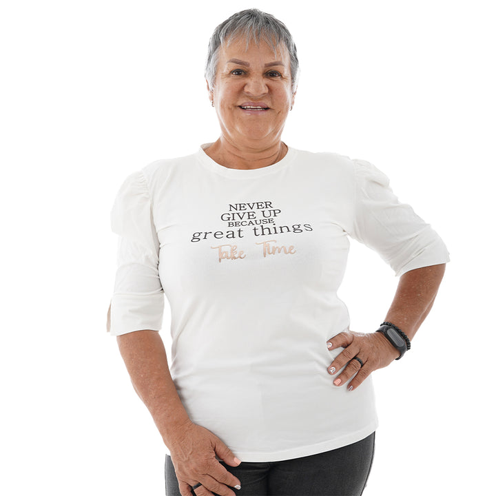 Blusa Estampada - Never Give Up