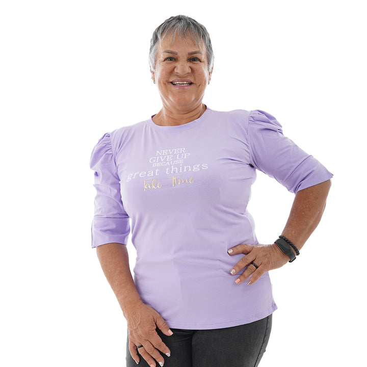 Blusa Estampada - Never Give Up