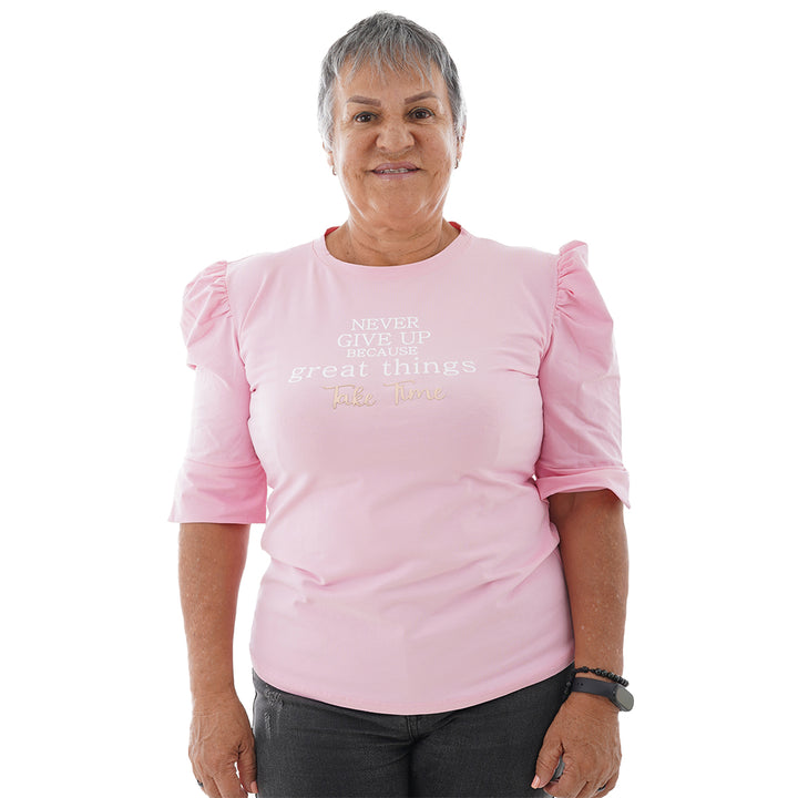 Blusa Estampada - Never Give Up