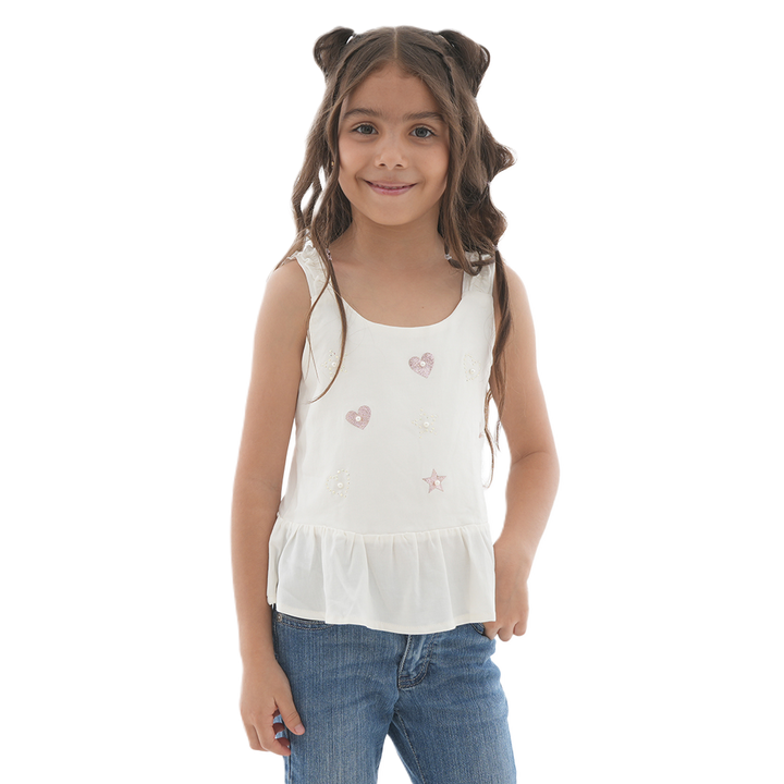 Blusa Decorada - Mini Hearts