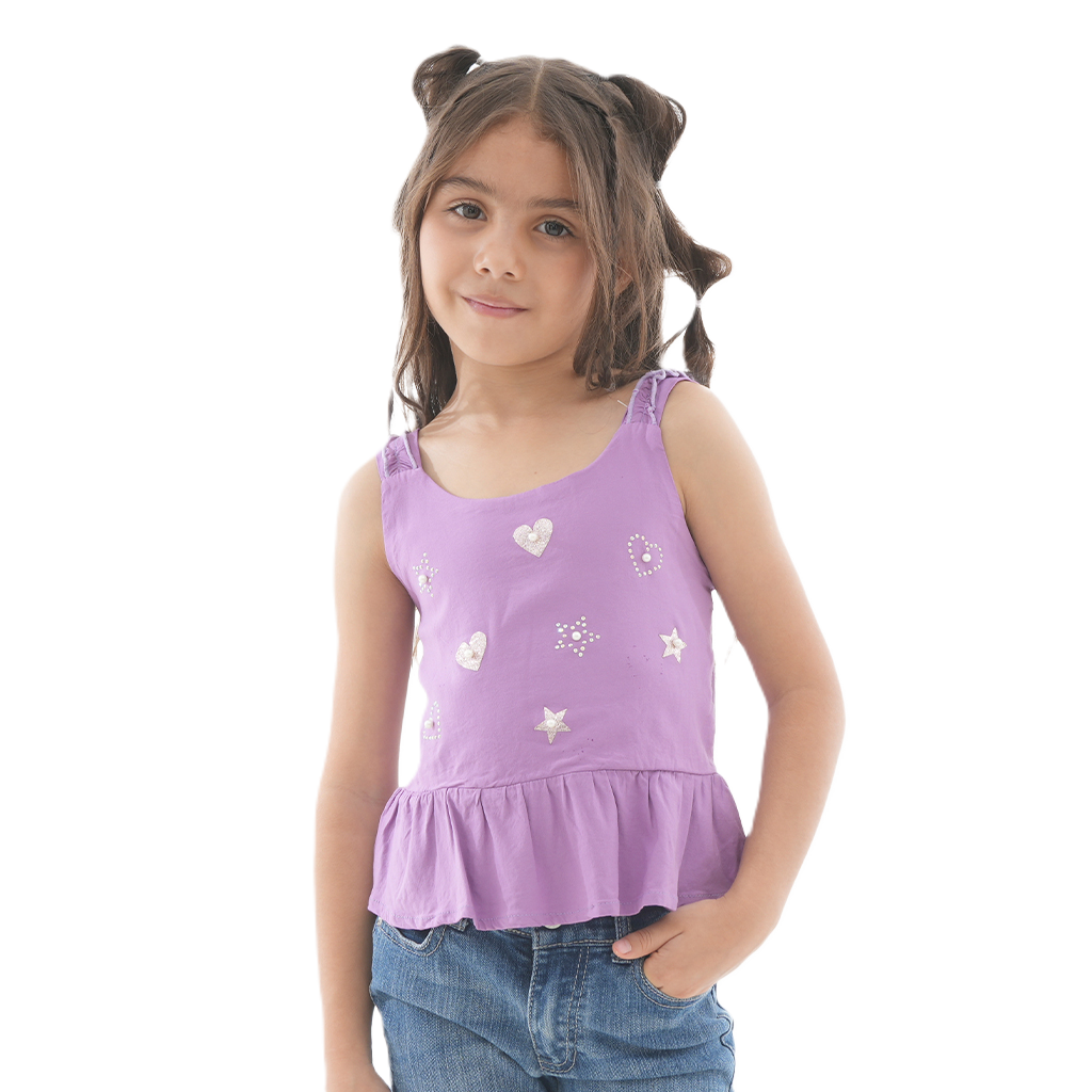 Blusa Decorada - Mini Hearts