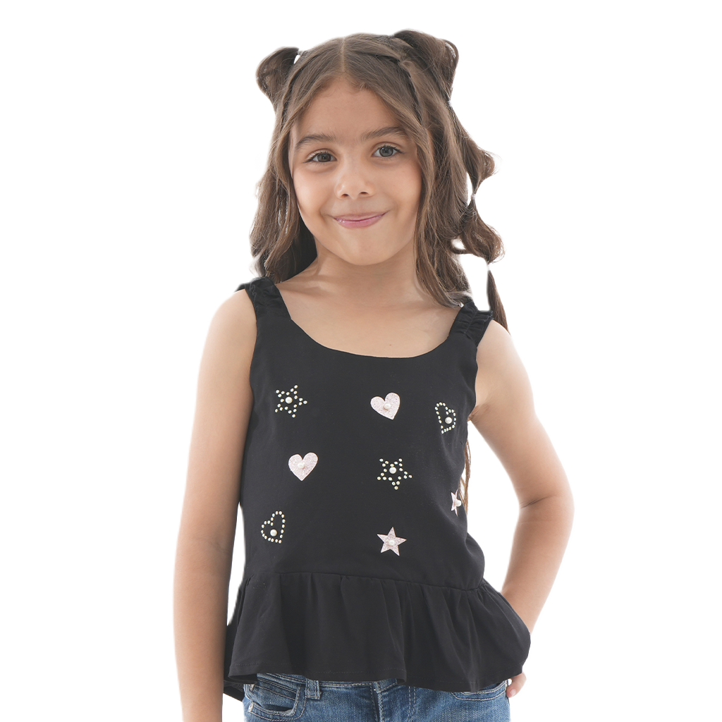 Blusa Decorada - Mini Hearts