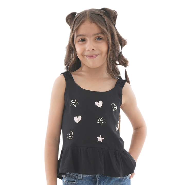 Blusa Decorada - Mini Hearts