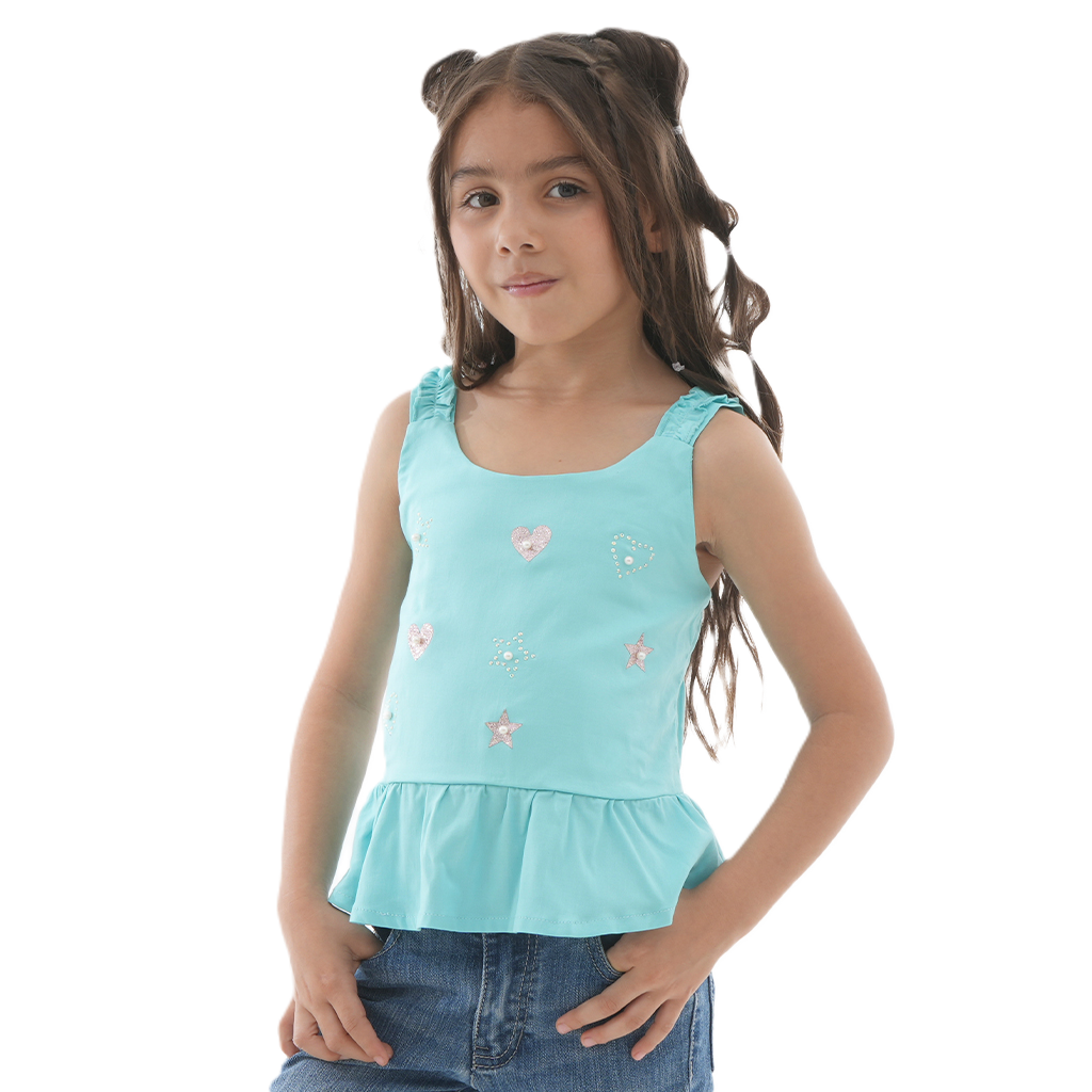 Blusa Decorada - Mini Hearts