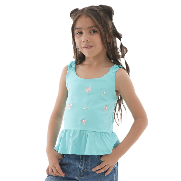 Blusa Decorada - Mini Hearts