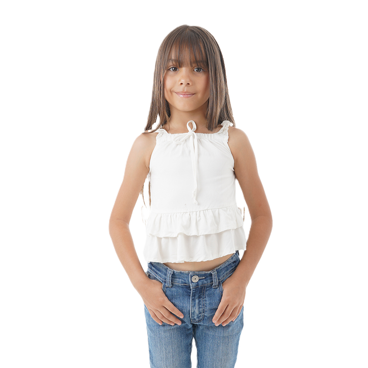 Blusa Decorada - Tiras Escote