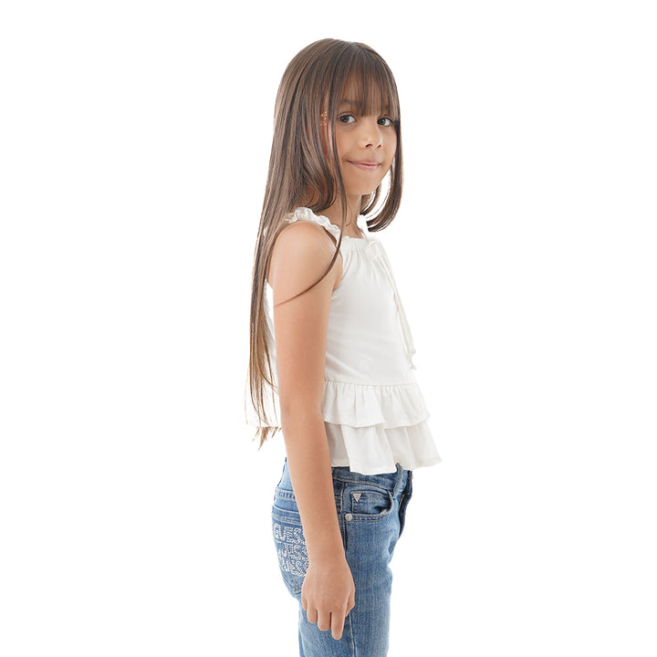 Blusa Decorada - Tiras Escote