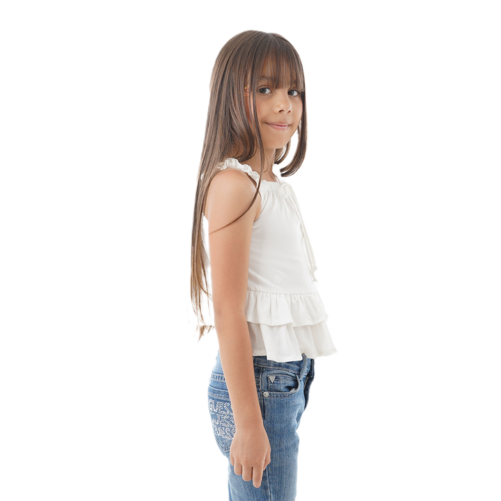 Blusa Decorada - Tiras Escote