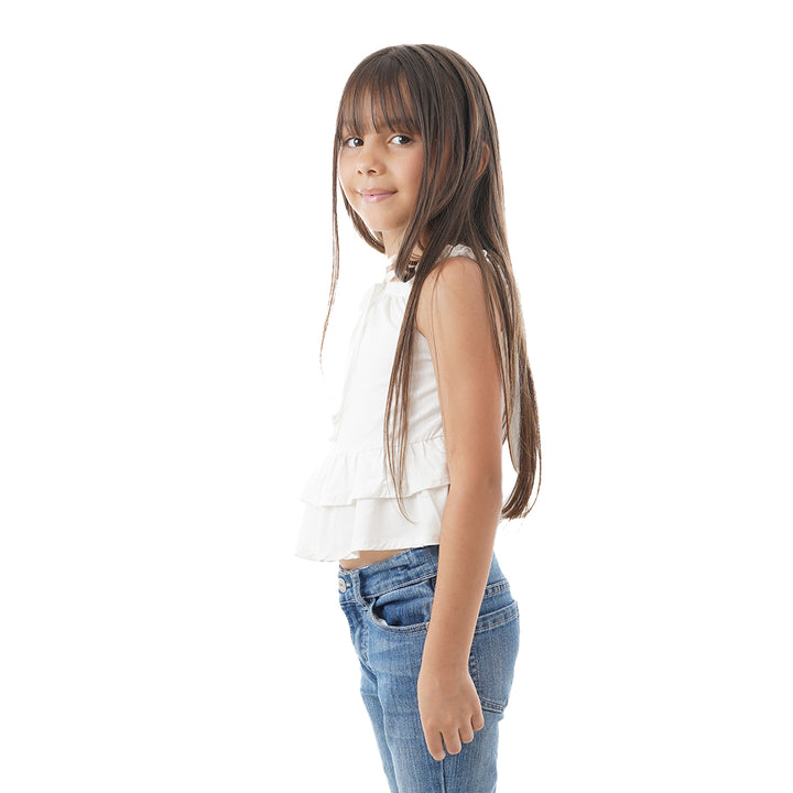 Blusa Decorada - Tiras Escote