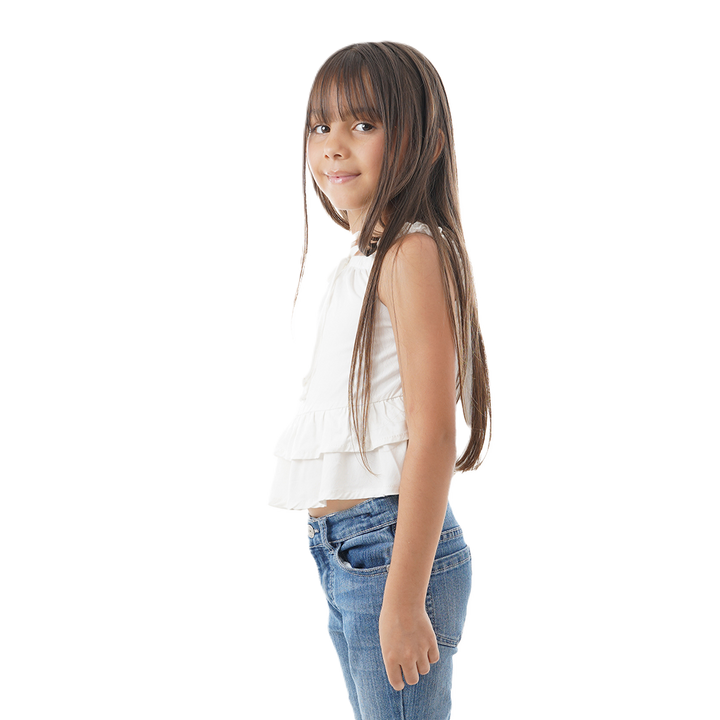 Blusa Decorada - Tiras Escote