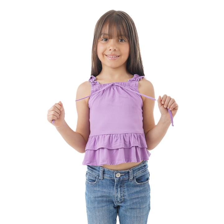 Blusa Decorada - Tiras Escote