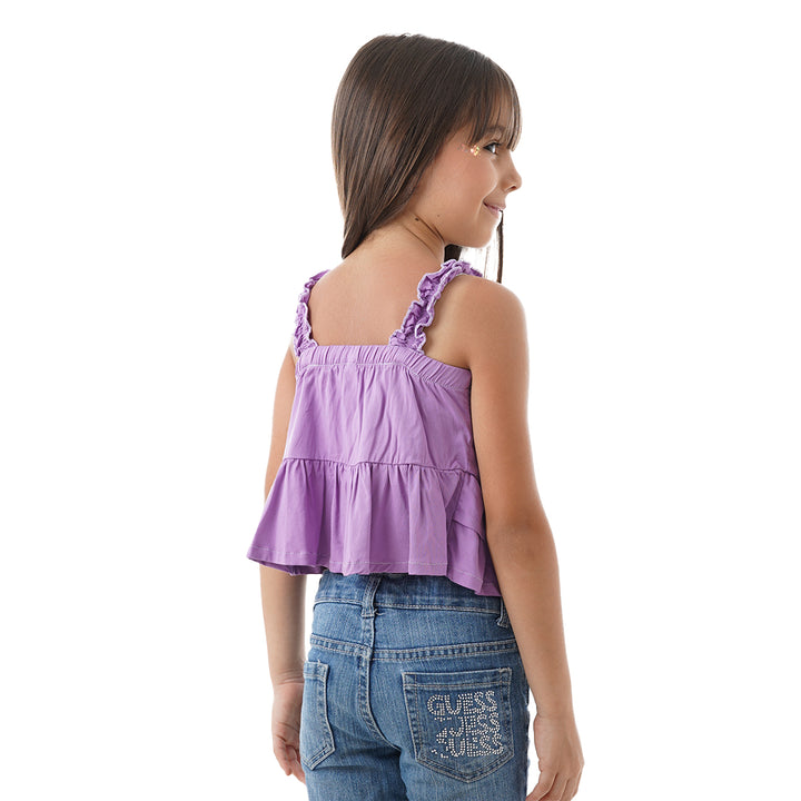 Blusa Decorada - Tiras Escote