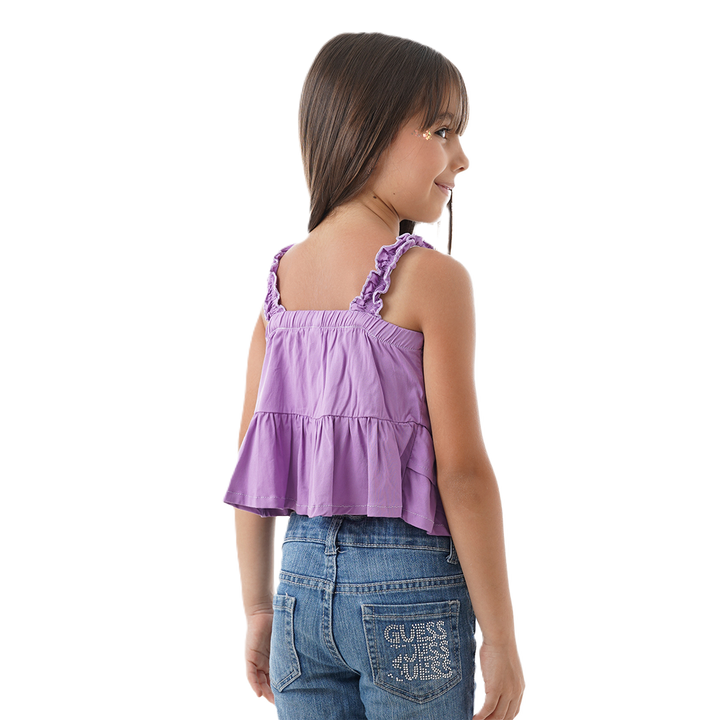 Blusa Decorada - Tiras Escote