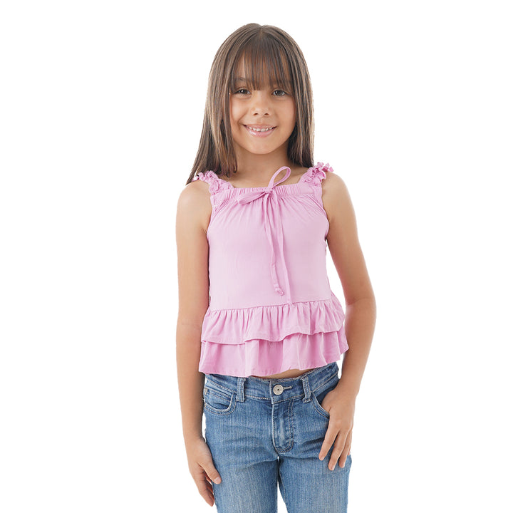 Blusa Decorada - Tiras Escote