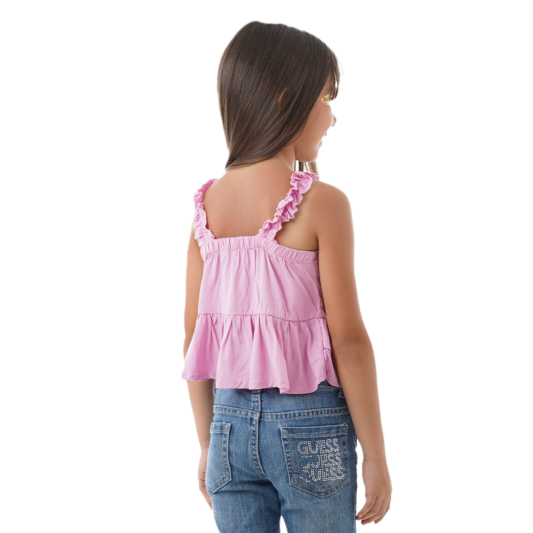 Blusa Decorada - Tiras Escote