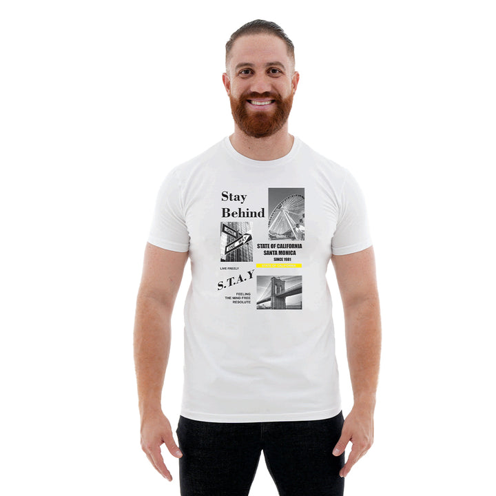 Camiseta Estampada - Stay Behind