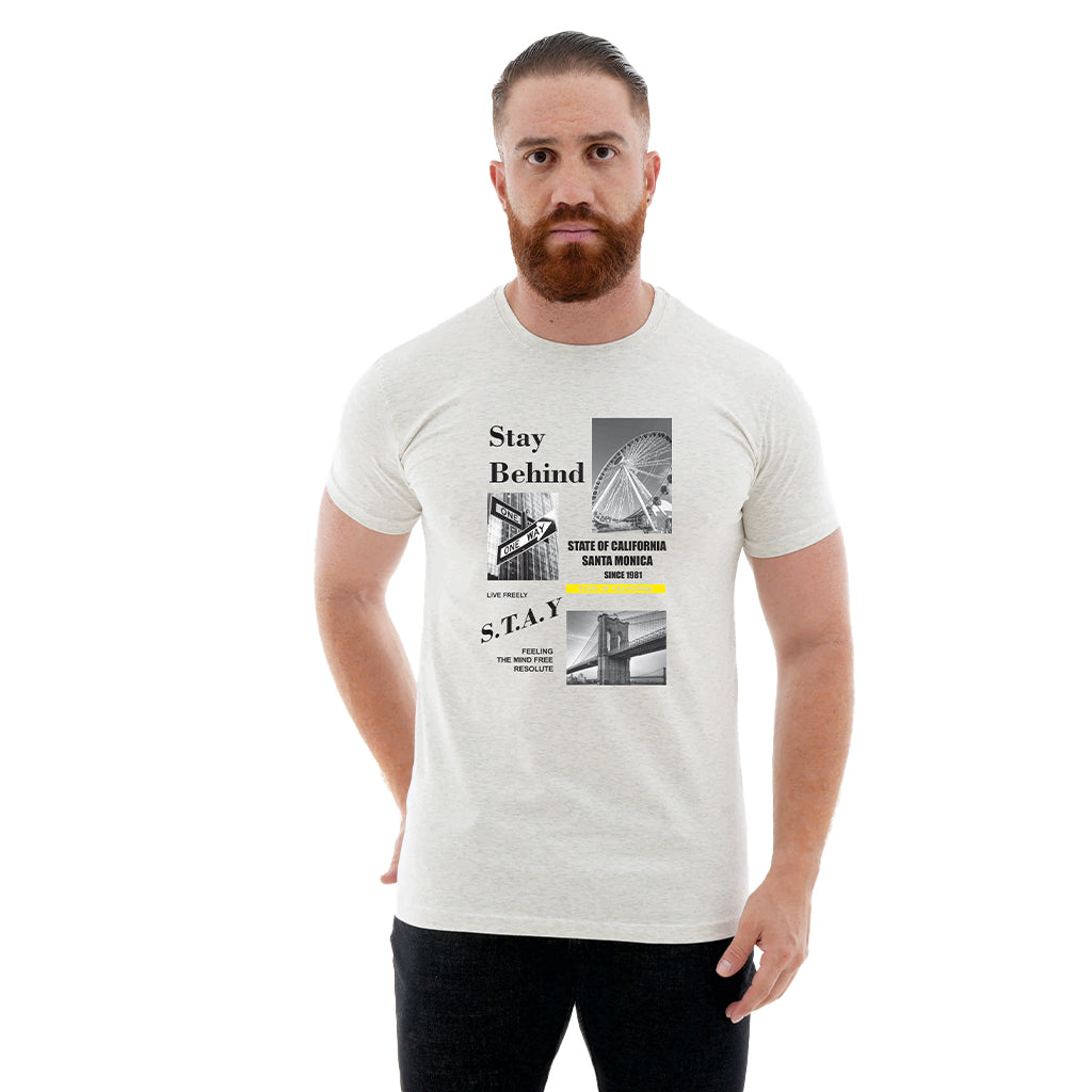Camiseta Estampada - Stay Behind