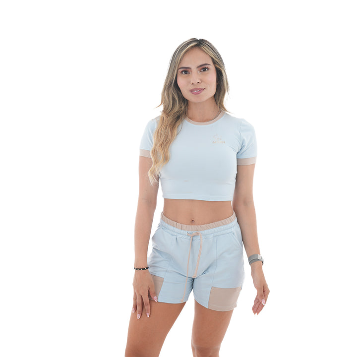 Conjunto Blusa/Short Combinado - Cattleya