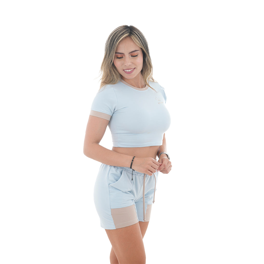 Conjunto Blusa/Short Combinado - Cattleya