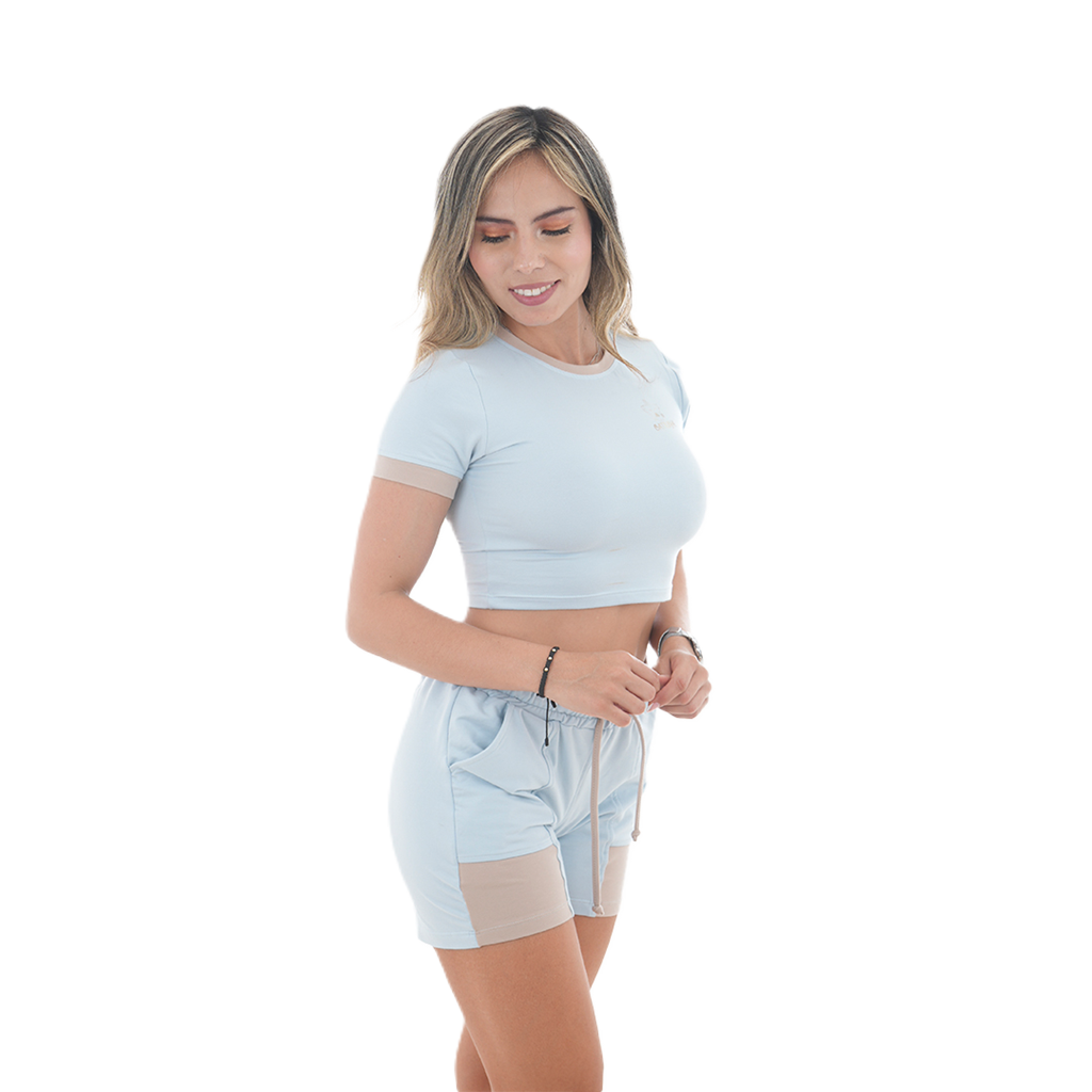 Conjunto Blusa/Short Combinado - Cattleya