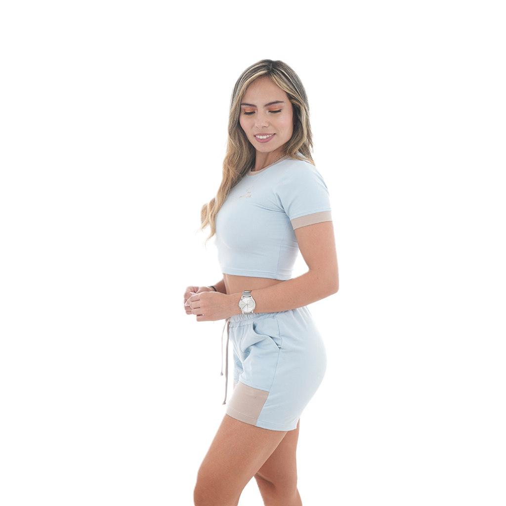 Conjunto Blusa/Short Combinado - Cattleya