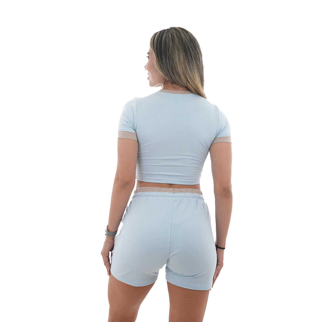 Conjunto Blusa/Short Combinado - Cattleya