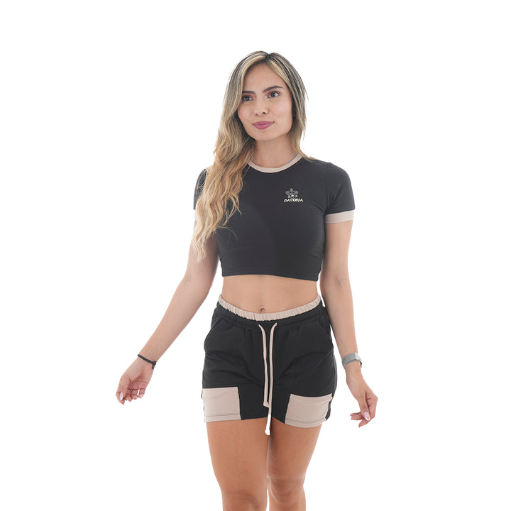 Conjunto Blusa/Short Combinado - Cattleya