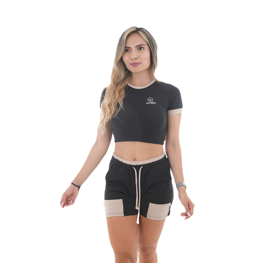 Conjunto Blusa/Short Combinado - Cattleya