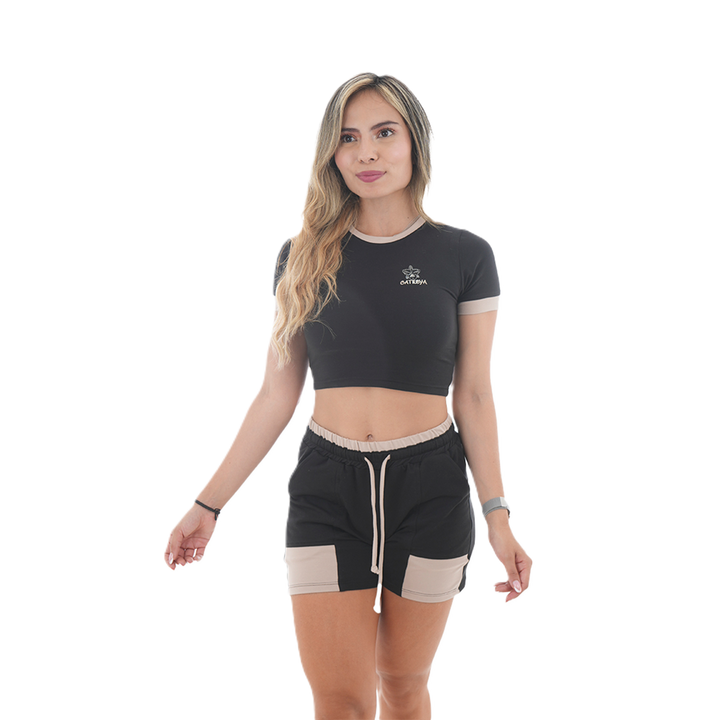 Conjunto Blusa/Short Combinado - Cattleya