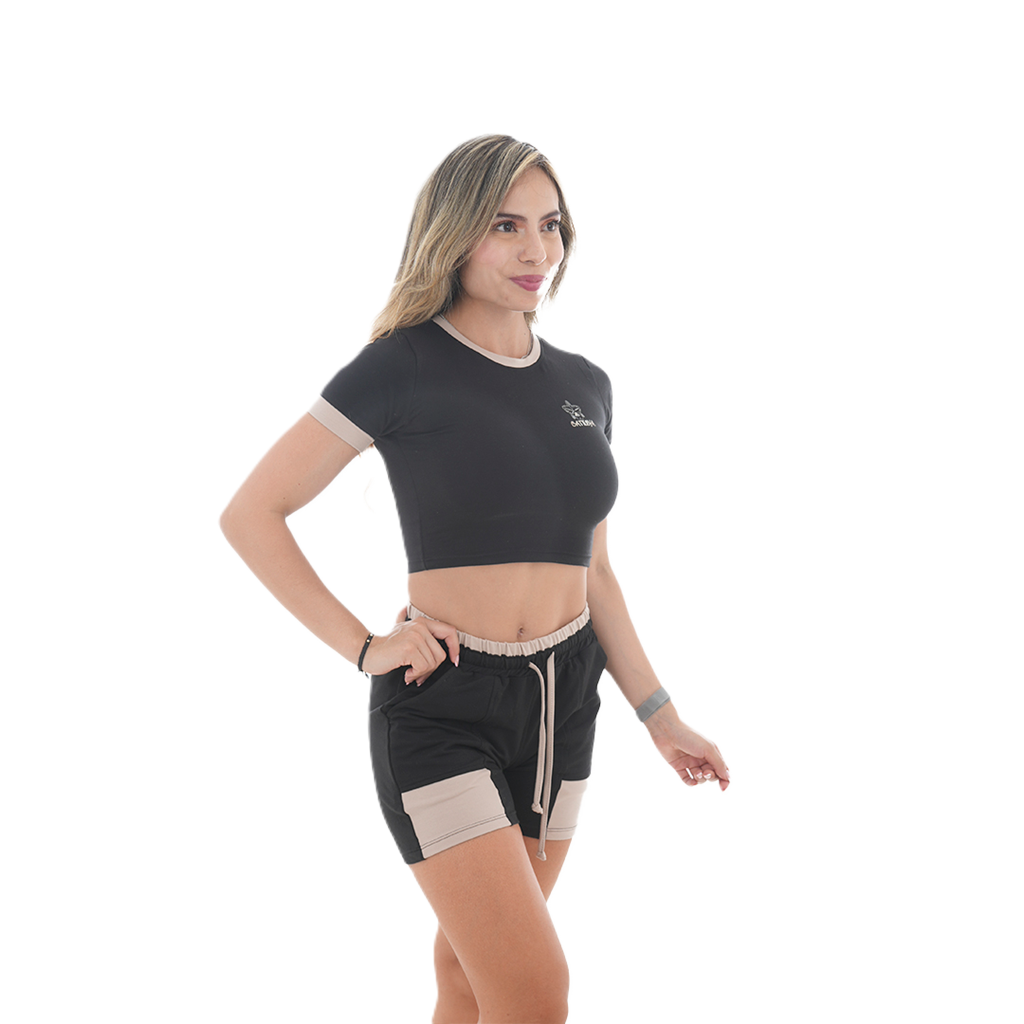 Conjunto Blusa/Short Combinado - Cattleya