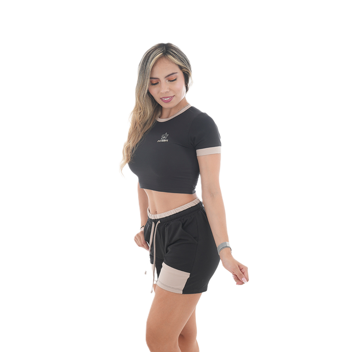 Conjunto Blusa/Short Combinado - Cattleya